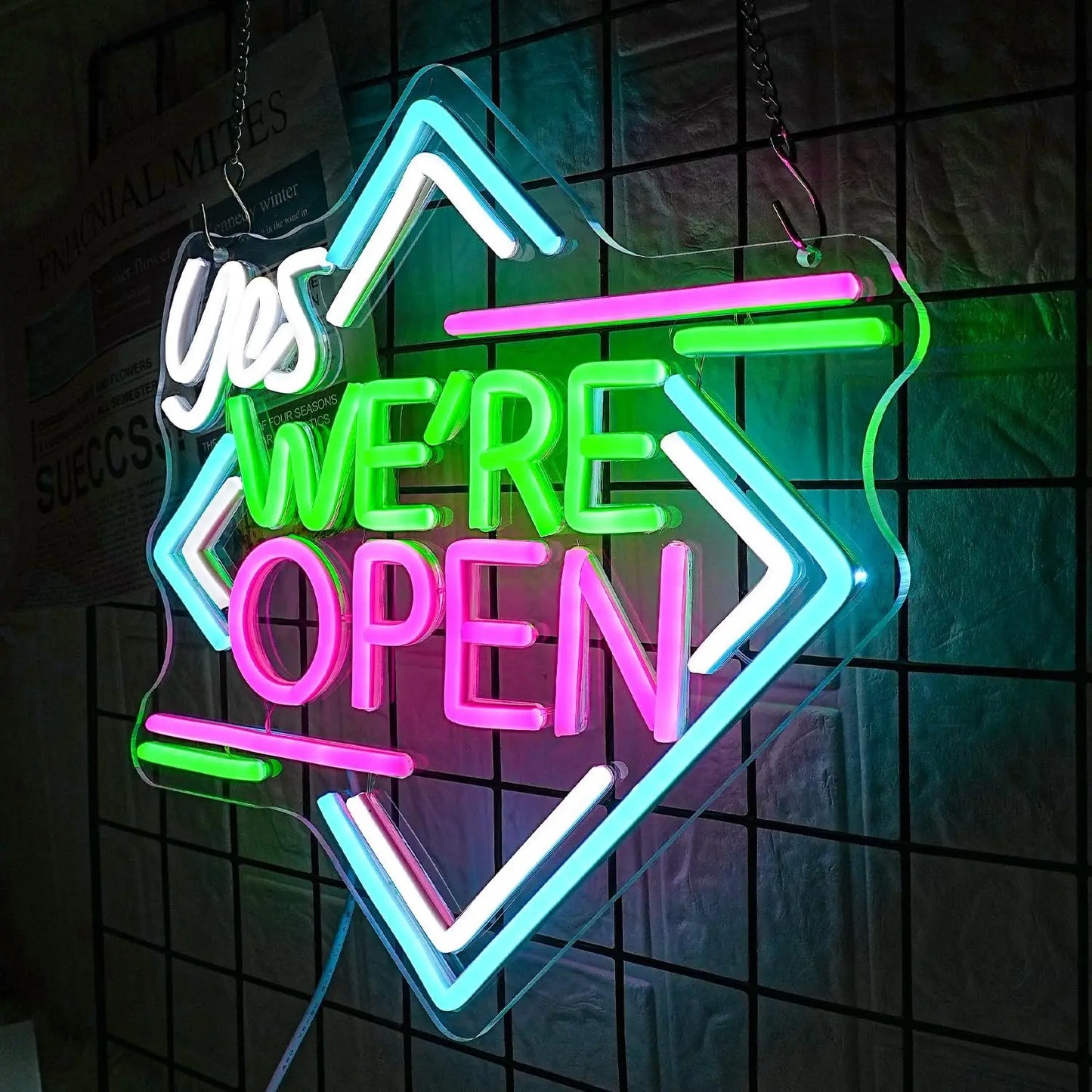 Open & Welcoming Neon Sign