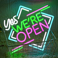 Open & Welcoming Neon Sign